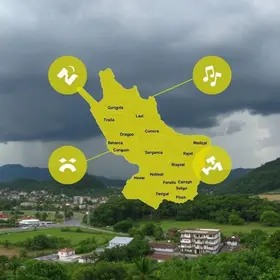 alertas de tempestades em Goiás