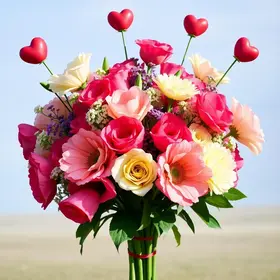 buquê de flores gigante