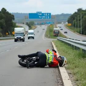 motociclista arremessado GO-520