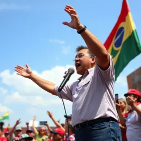 Caiado faz carreata sem Kassab