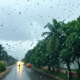 chuva fora de época